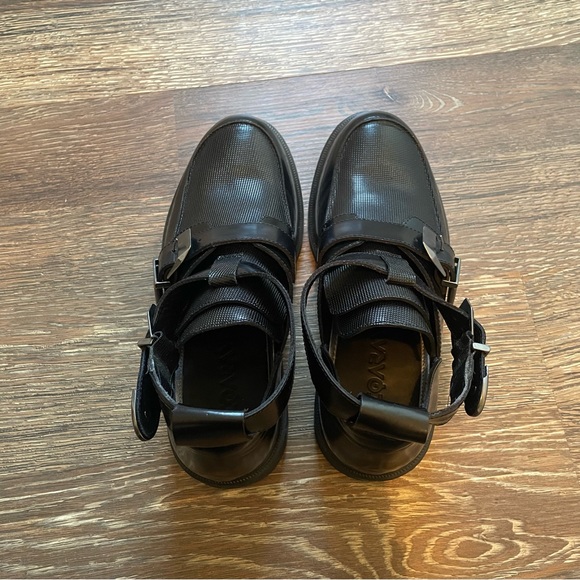 LEQARANT genuine leather high top moccasin, cutout style, made in Italy EU 39 - Picture 7 of 10